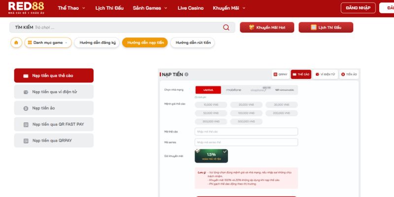 Khả năng giao dịch và tốc độ xử lý thanh toán của RED88